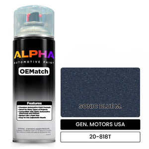 GEN. MOTORS USA SONIC BLUE M. 20-818T | OEMatch Automotive Spraycan