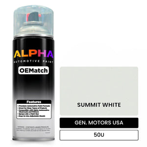 GEN. MOTORS USA SUMMIT WHITE 50U | OEMatch Automotive Spraycan