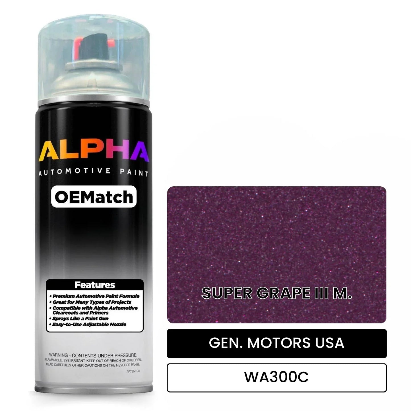 GEN. MOTORS USA SUPER GRAPE III M. WA300C OEMatch Spraycan