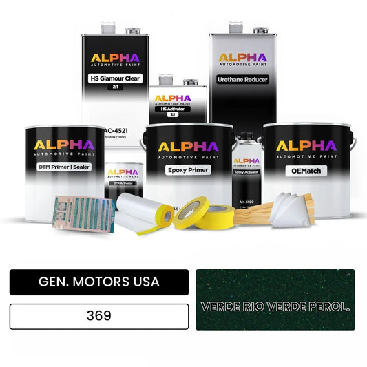 GEN. MOTORS USA VERDE RIO VERDE PEROL. 369 OEMatch Vehicle Paint Kit