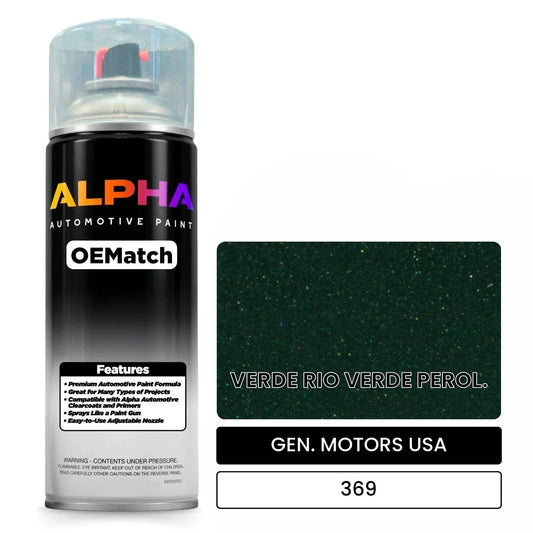 GEN. MOTORS USA VERDE RIO VERDE PEROL. 369 OEMatch Spraycan