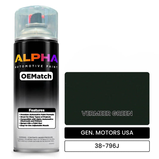 GEN. MOTORS USA VERMEER GREEN 38-796J OEMatch Spraycan