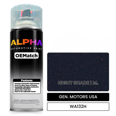 GEN. MOTORS USA NIGHT SHADE 1 M. WA132H | OEMatch Automotive Spraycan