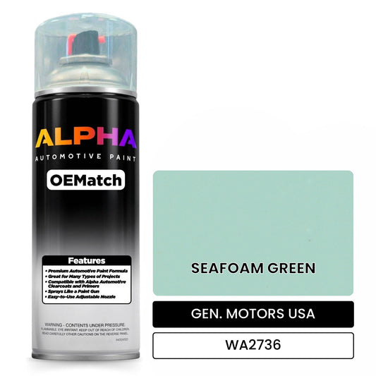 GEN. MOTORS USA SEAFOAM GREEN WA2736 OEMatch Spraycan