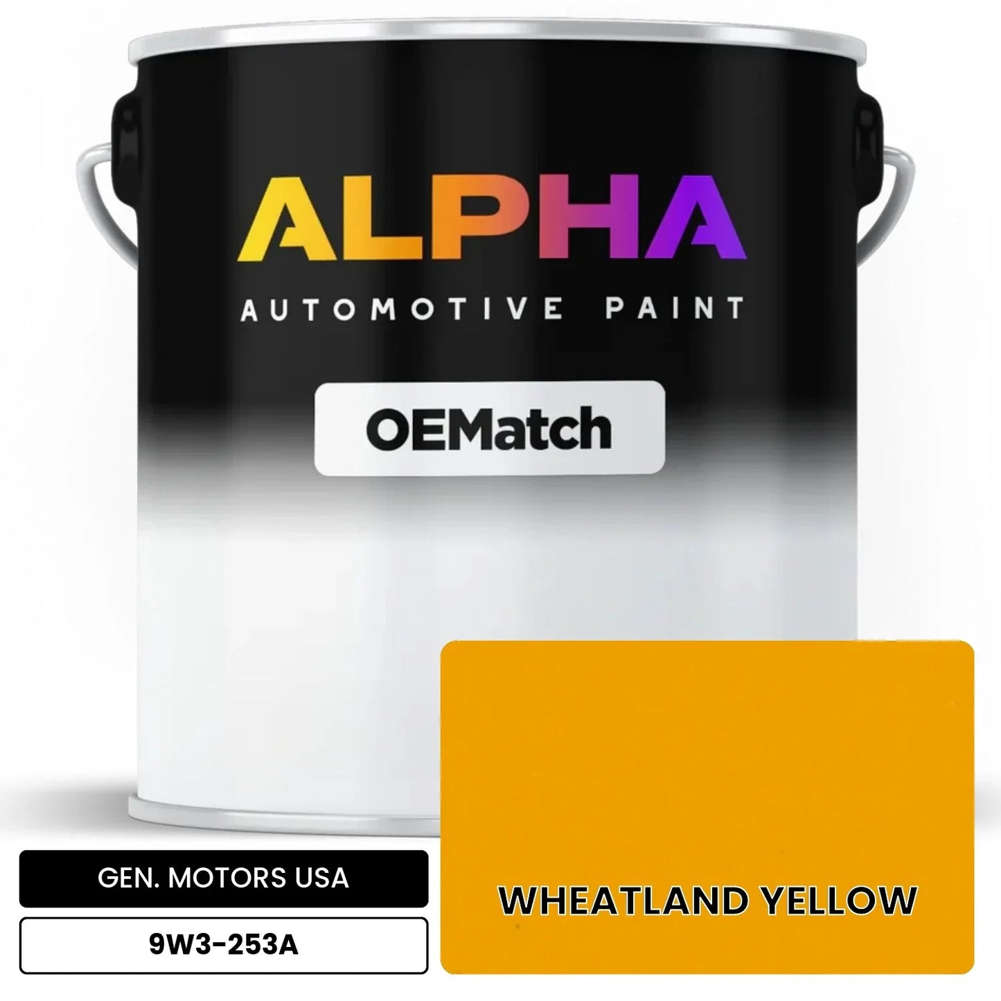 GEN. MOTORS USA WHEATLAND YELLOW 9W3-253A OEMatch Basecoat