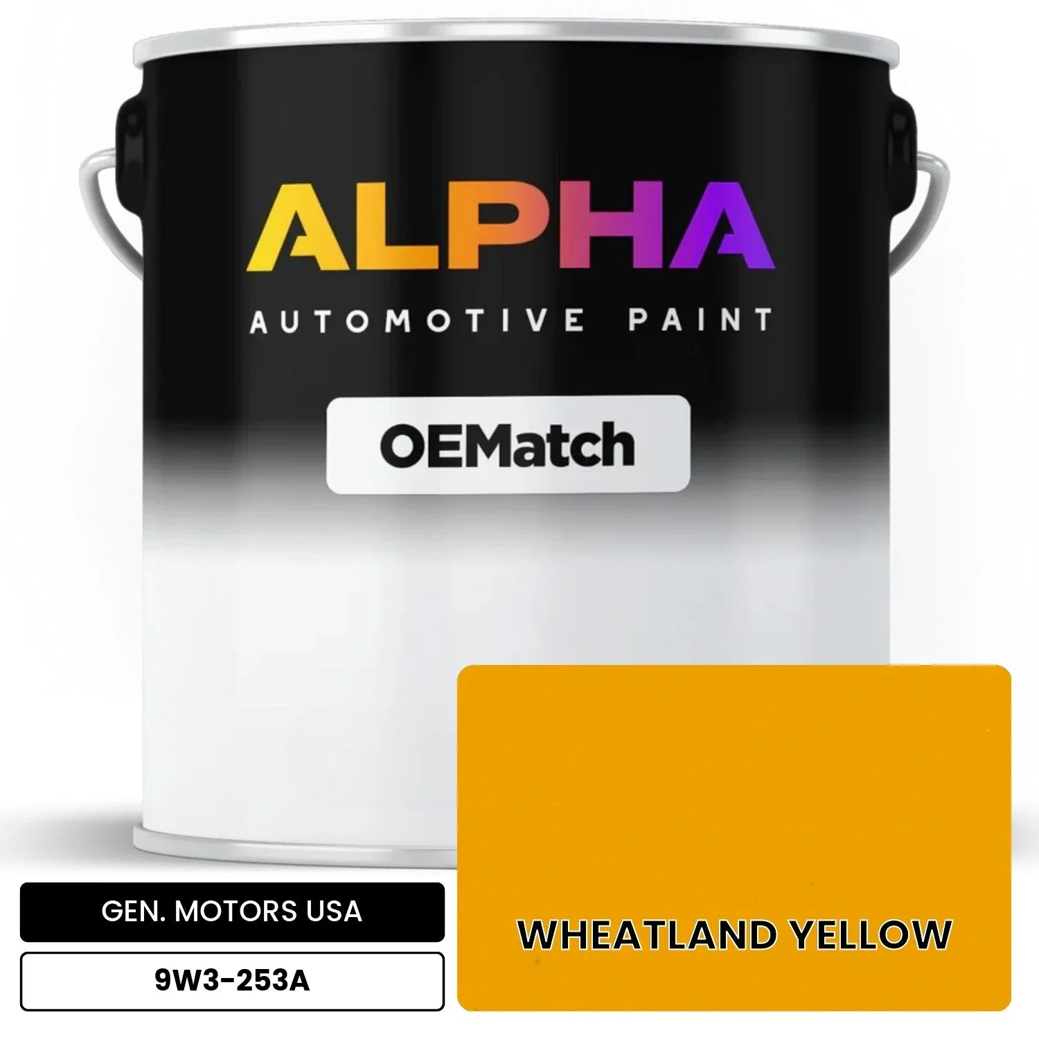 GEN. MOTORS USA WHEATLAND YELLOW 9W3-253A OEMatch Basecoat