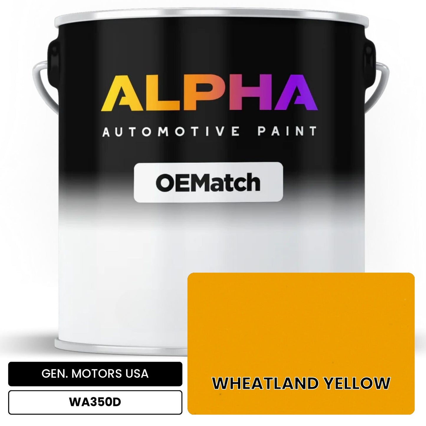 GEN. MOTORS USA WHEATLAND YELLOW WA350D OEMatch Basecoat