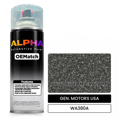 GEN. MOTORS USA YOU DRIVE ME GRAZY M. WA380A | OEMatch Automotive Spraycan