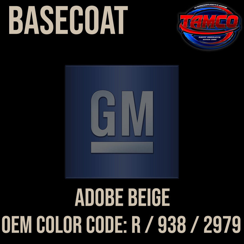 GM Adobe Beige | R / 938 / 2979 | 1962-1963 | OEM Basecoat - The Spray Source - Tamco Paint Manufacturing