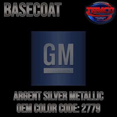 GM Argent Silver Metallic | 2779 | 1968;1977 | OEM Basecoat - The Spray Source - Tamco Paint Manufacturing