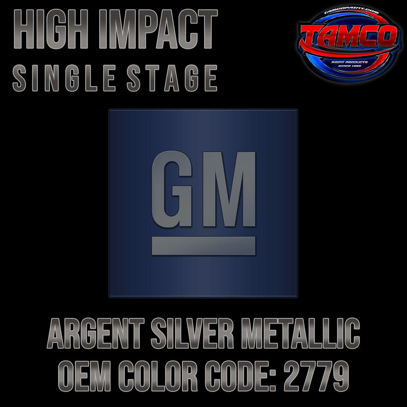 GM Argent Silver Metallic | 2779 | 1968;1977 | OEM High Impact Single Stage - The Spray Source - Tamco Paint Manufacturing