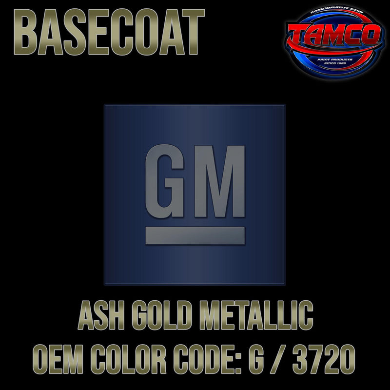 GM Ash Gold Metallic | G / 3720 | 1968 | OEM Basecoat - The Spray Source - Tamco Paint Manufacturing