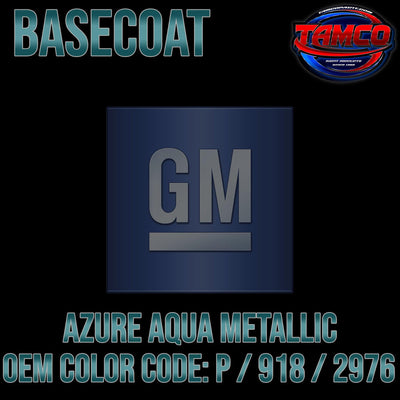 GM Azure Aqua Metallic | P / 918 / 2976 | 1962-1964 | OEM Basecoat - The Spray Source - Tamco Paint Manufacturing