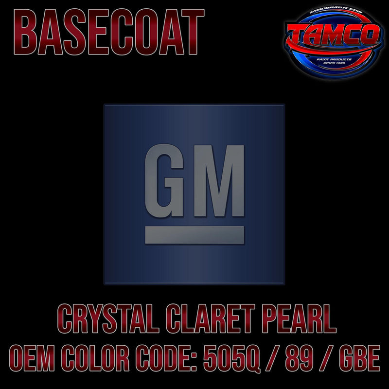 GM Crystal Claret Pearl | 505Q / 89 / GBE | 2008-2017 | OEM Tri-Stage Basecoat - The Spray Source - Tamco Paint Manufacturing