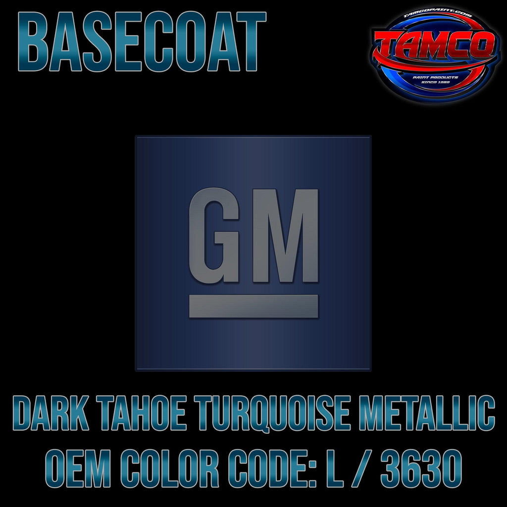 GM Dark Tahoe Turquoise Metallic | L / 3630 | 1967 | OEM Basecoat - The Spray Source - Tamco Paint Manufacturing