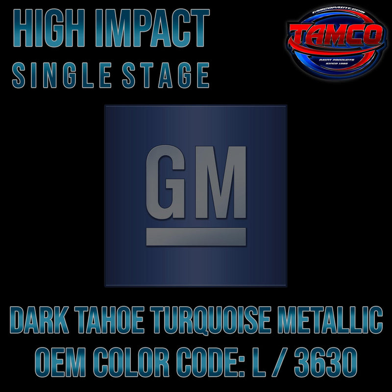 GM Dark Tahoe Turquoise Metallic | L / 3630 | 1967 | OEM High Impact Series Single Stage - The Spray Source - Tamco Paint Manufacturing