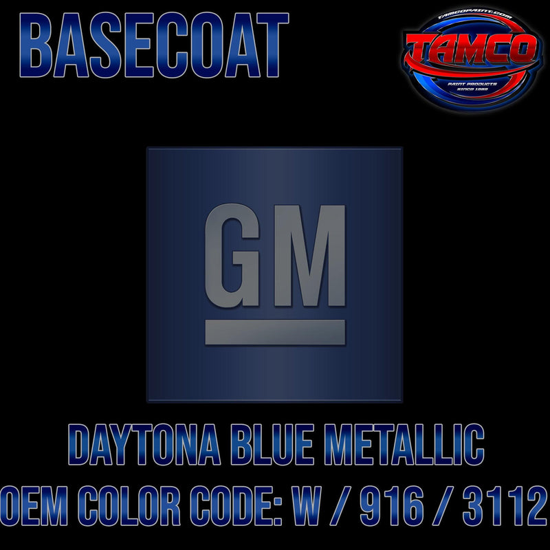 GM Daytona Blue Metallic | W / 916 / 3112 | 1963-1964 | OEM Basecoat - The Spray Source - Tamco Paint Manufacturing