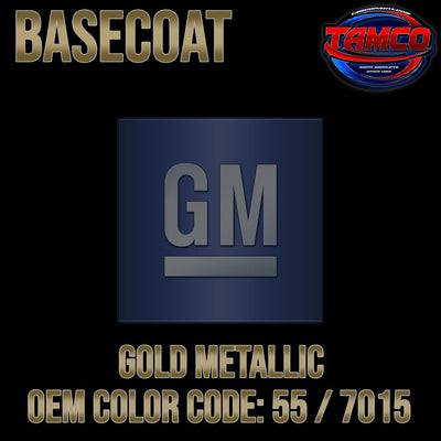 GM Gold Metallic | 55 / 7015 | 1977-1978 | OEM Basecoat - The Spray Source - Tamco Paint Manufacturing