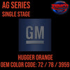 GM Hugger Orange | 72 / 78 / 3959 | 1969-1971 & 1976 | OEM AG Series Single Stage - The Spray Source - Tamco Paint Manufacturing