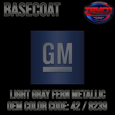 GM Light Gray Fern Metallic | 42 / 8239 | 1983-1984 | OEM Basecoat - The Spray Source - Tamco Paint Manufacturing