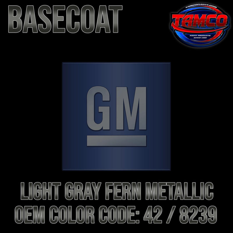 GM Light Gray Fern Metallic | 42 / 8239 | 1983-1984 | OEM Basecoat - The Spray Source - Tamco Paint Manufacturing