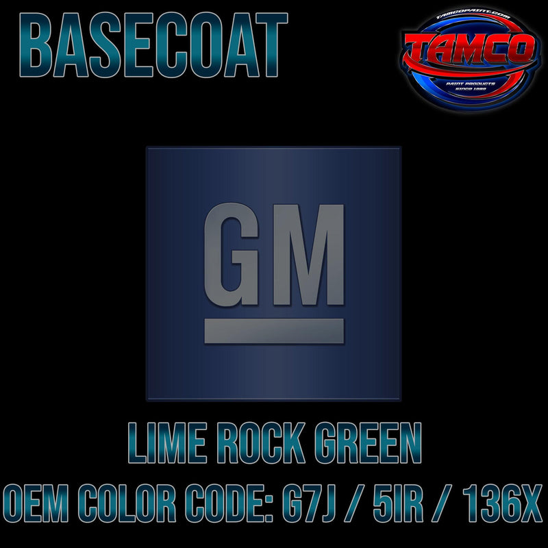GM Lime Rock Green | G7J / 5IR / 136X | 2014-2022 | OEM Basecoat - The Spray Source - Tamco Paint Manufacturing
