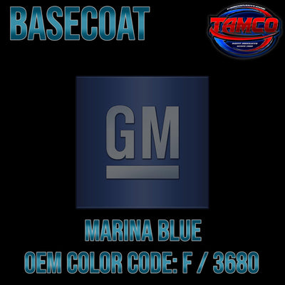 GM Marina Blue | F / 3680 | 1967 | OEM Basecoat - The Spray Source - Tamco Paint Manufacturing