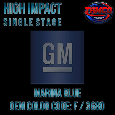 GM Marina Blue | F / 3680 | 1967 | OEM High Impact Single Stage - The Spray Source - Tamco Paint Manufacturing