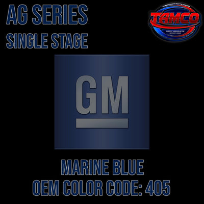 GM Marine Blue | 405 | 1958 | OEM AG Series Single Stage - The Spray Source - Tamco Paint Manufacturing