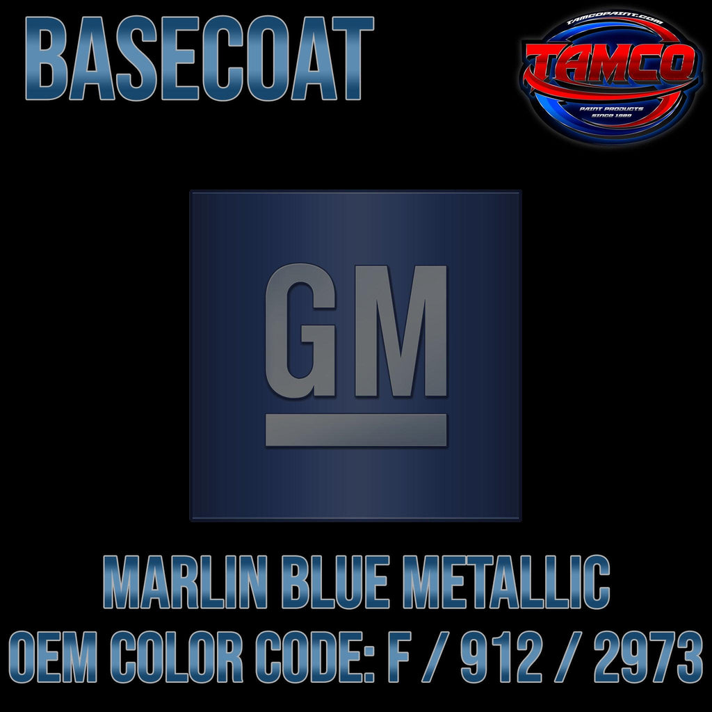 GM Marlin Blue Metallic | F / 912 / 2973 | 1962-1964 | OEM Basecoat - The Spray Source - Tamco Paint Manufacturing