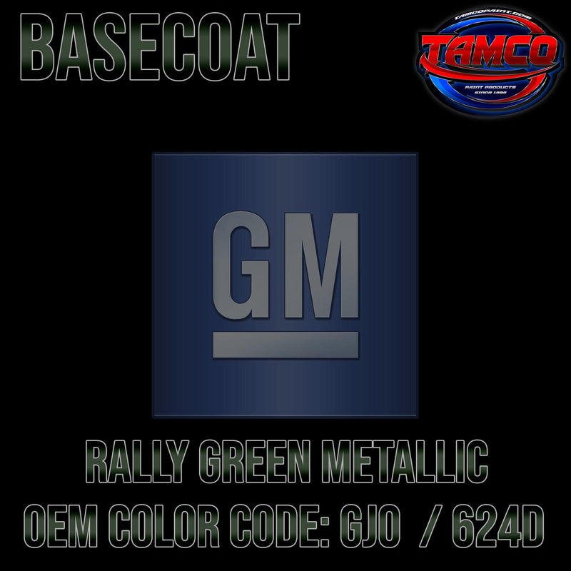 GM Rally Green Metallic | GJ0 / 624D | 2020-2021 | OEM Basecoat - The Spray Source - Tamco Paint Manufacturing