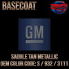 GM Saddle Tan Metallic | S / 932 / 3111 | 1963-1965 | OEM Basecoat - The Spray Source - Tamco Paint Manufacturing