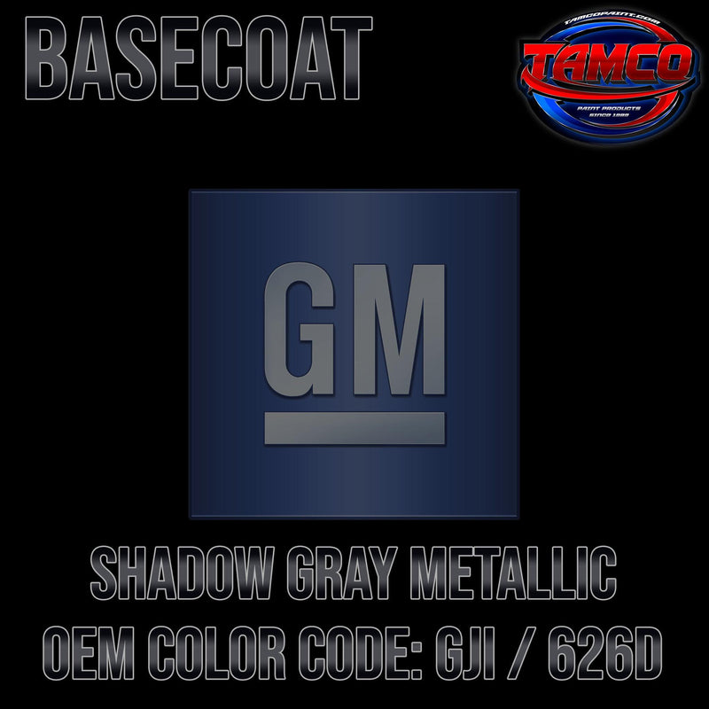GM Shadow Gray Metallic | GJI / 626D | 2019-2023 | OEM Basecoat - The Spray Source - Tamco Paint Manufacturing