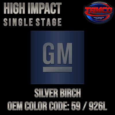 GM Silver Blue Metallic | 21 / 930A / 4267 | 1958 & 1972-1975 | OEM High Impact Single Stage - The Spray Source - Tamco Paint Manufacturing