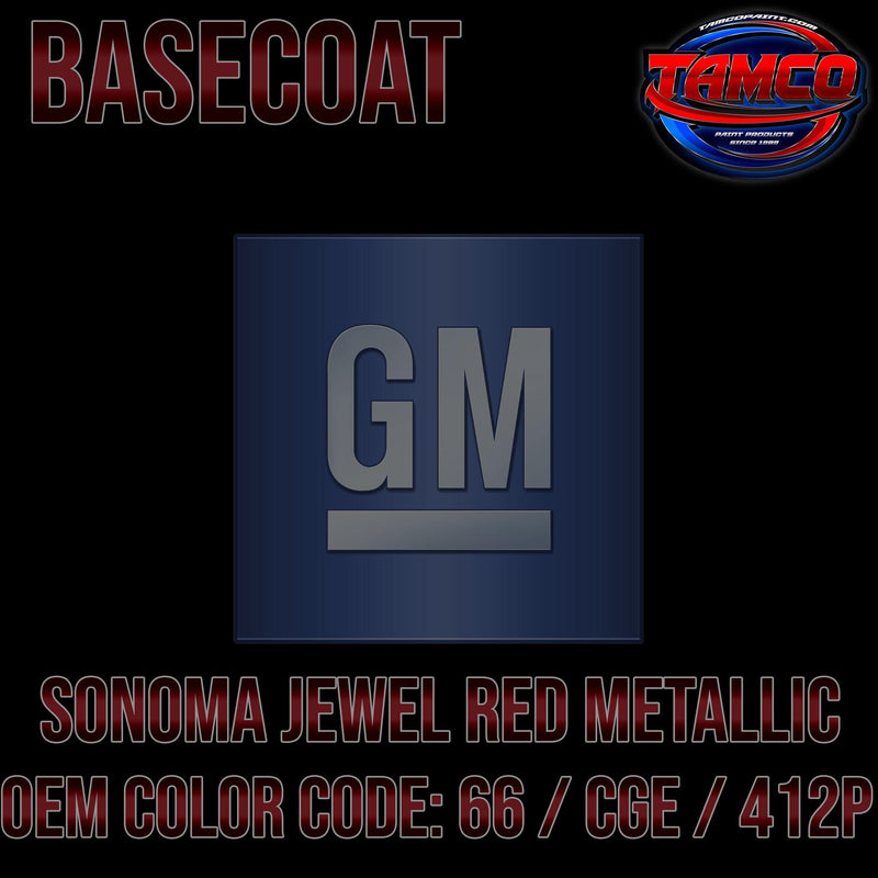GM Sonoma Jewel Metallic | 66 / CGE / 412P | 2007-2015 | OEM Basecoat - The Spray Source - Tamco Paint Manufacturing