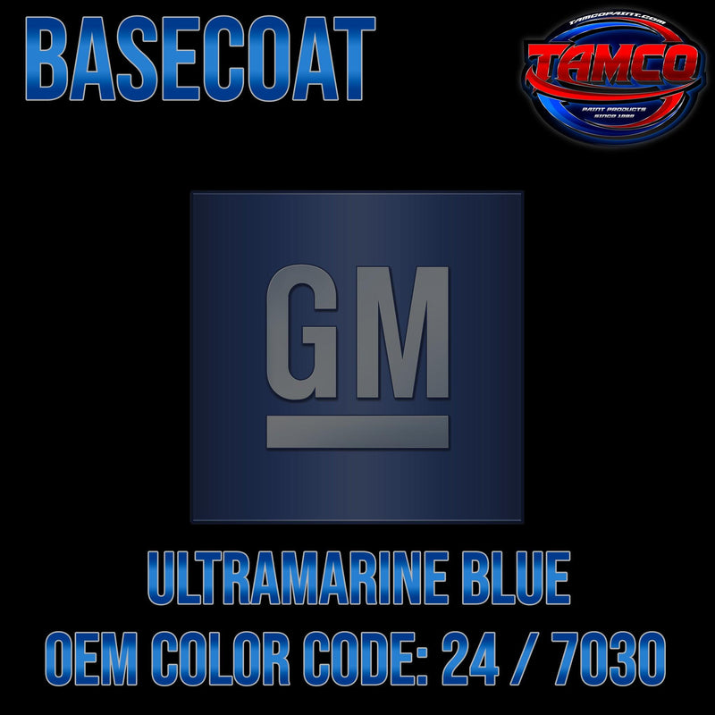 GM Ultramarine Blue | 24 / 7030 | 1978 | OEM Basecoat - The Spray Source - Tamco Paint Manufacturing