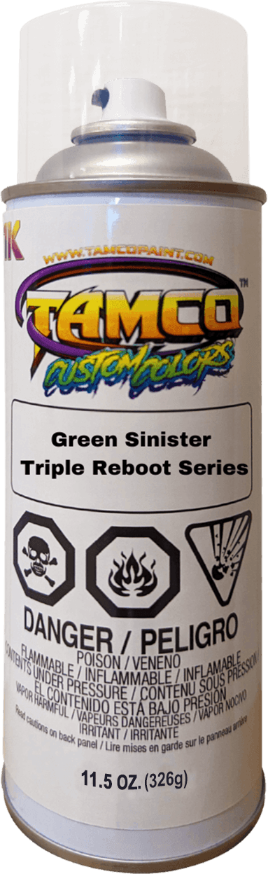 Green Sinister Triple Reboot Series Spray Can - The Spray Source - Tamco Paint