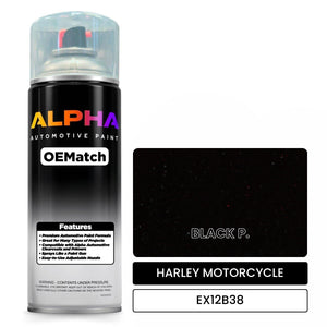HARLEY MOTORCYCLE BLACK P. EX12B38 | OEMatch Automotive Spraycan