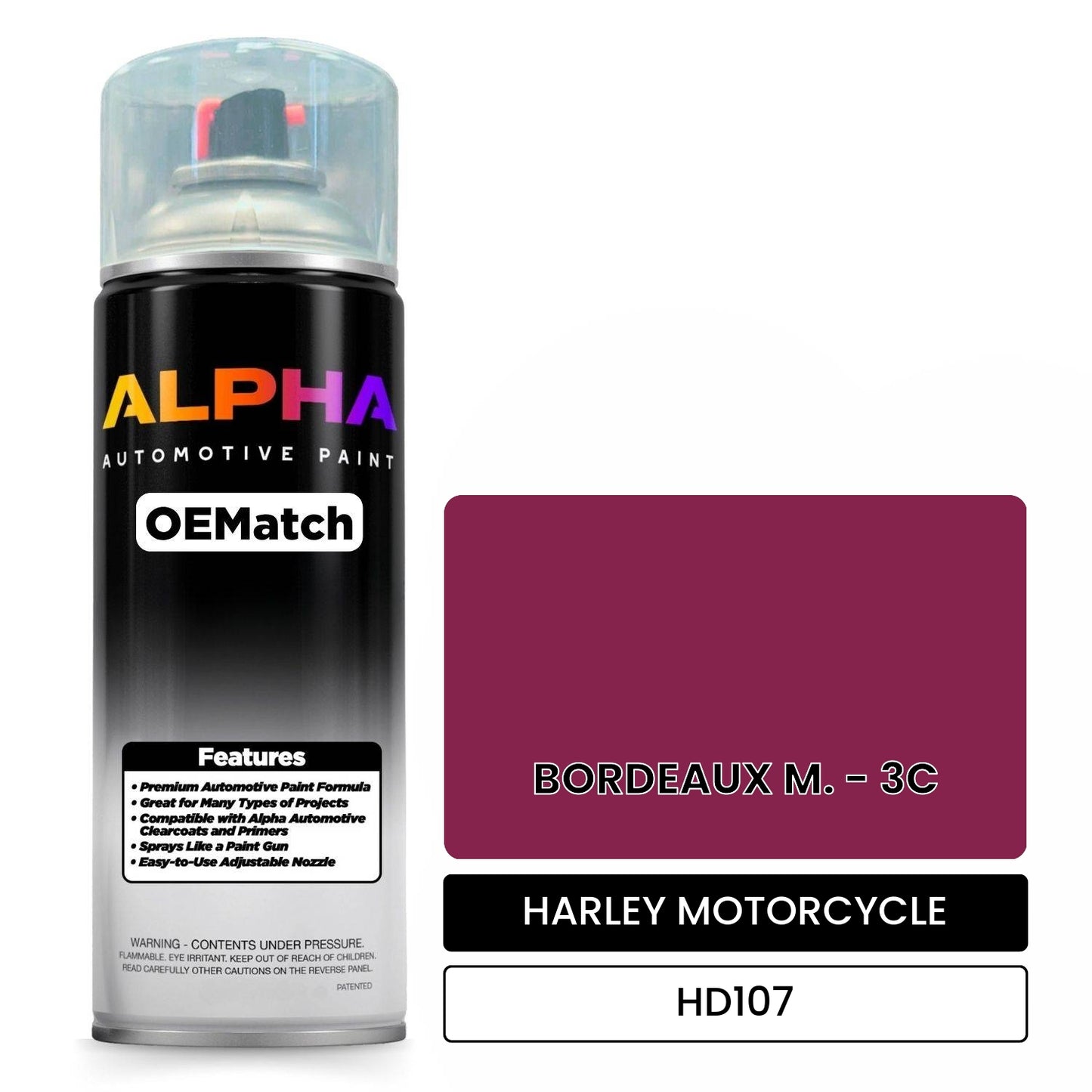 HARLEY MOTORCYCLE  HD107 OEMatch Spraycan