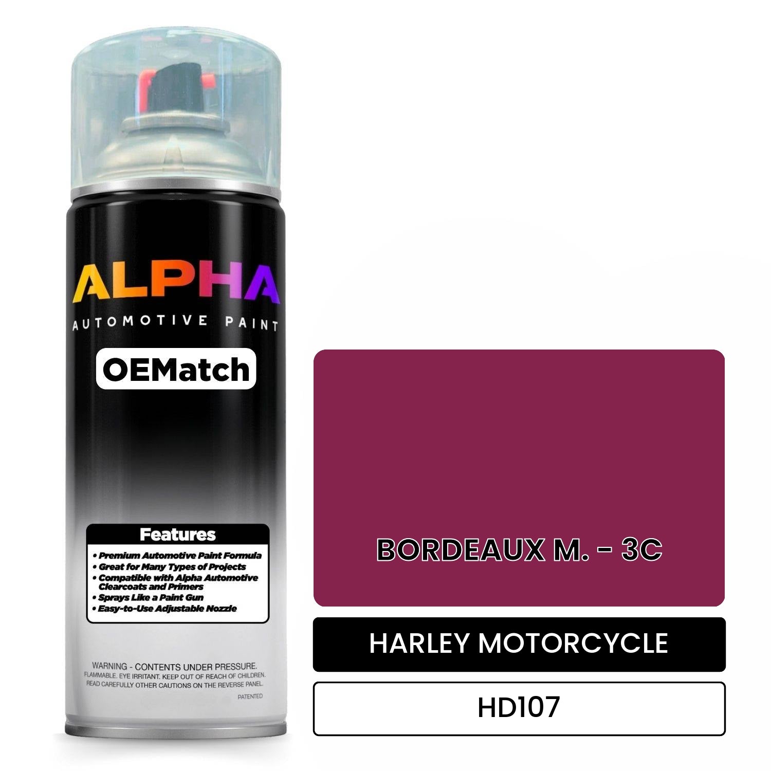 HARLEY MOTORCYCLE  HD107 OEMatch Spraycan