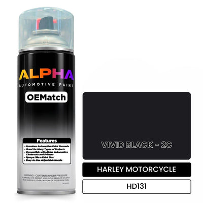Harley-Davidson Vivid Black 2C HD131 | OEMatch Spray Can