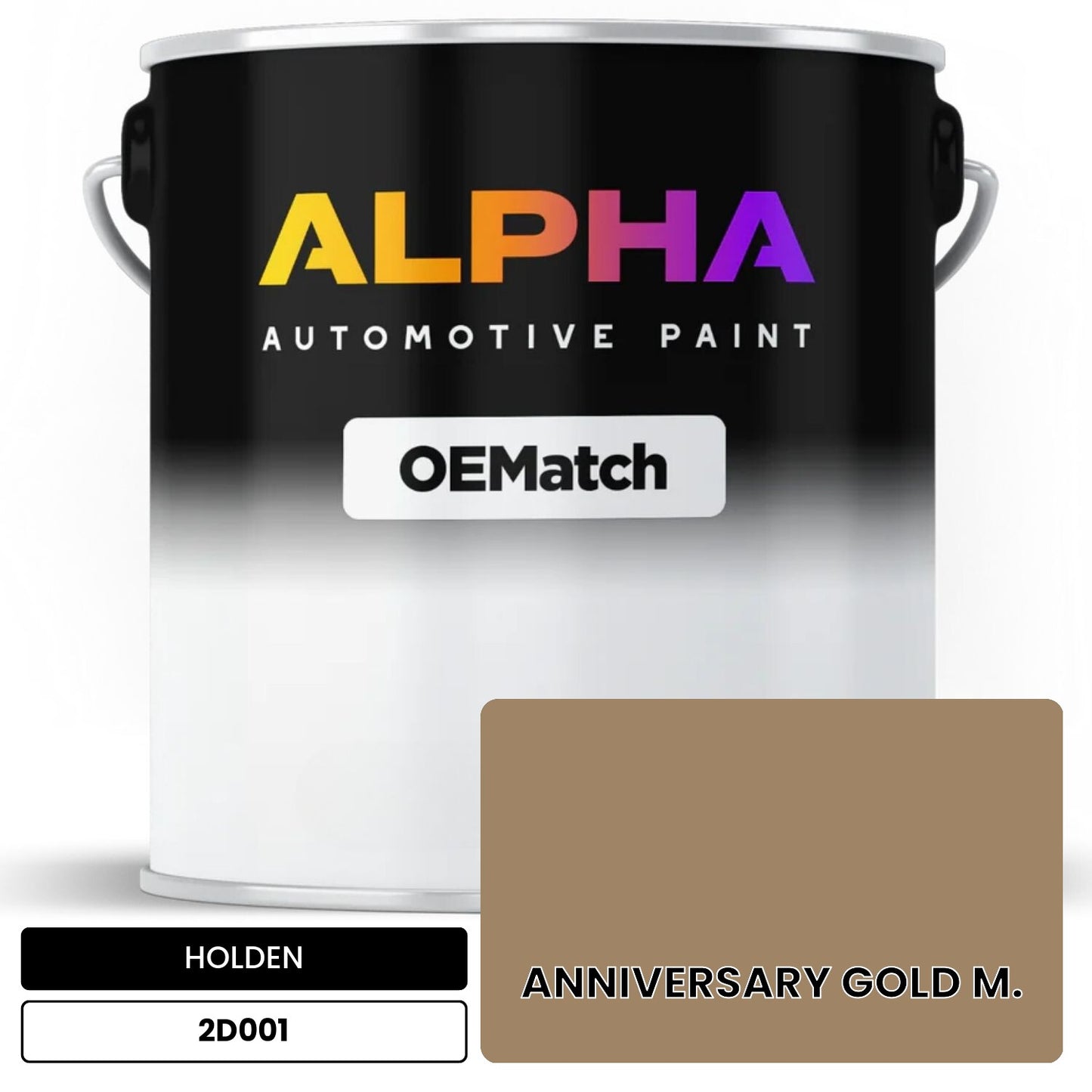 HOLDEN ANNIVERSARY GOLD M. 2D001 OEMatch Basecoat