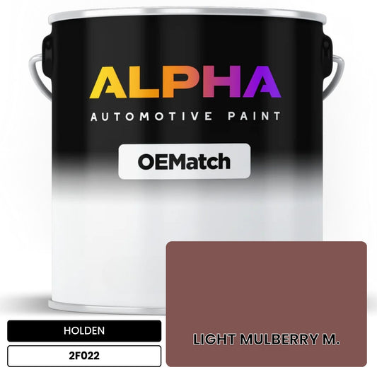 HOLDEN LIGHT MULBERRY M. 2F022 OEMatch Basecoat