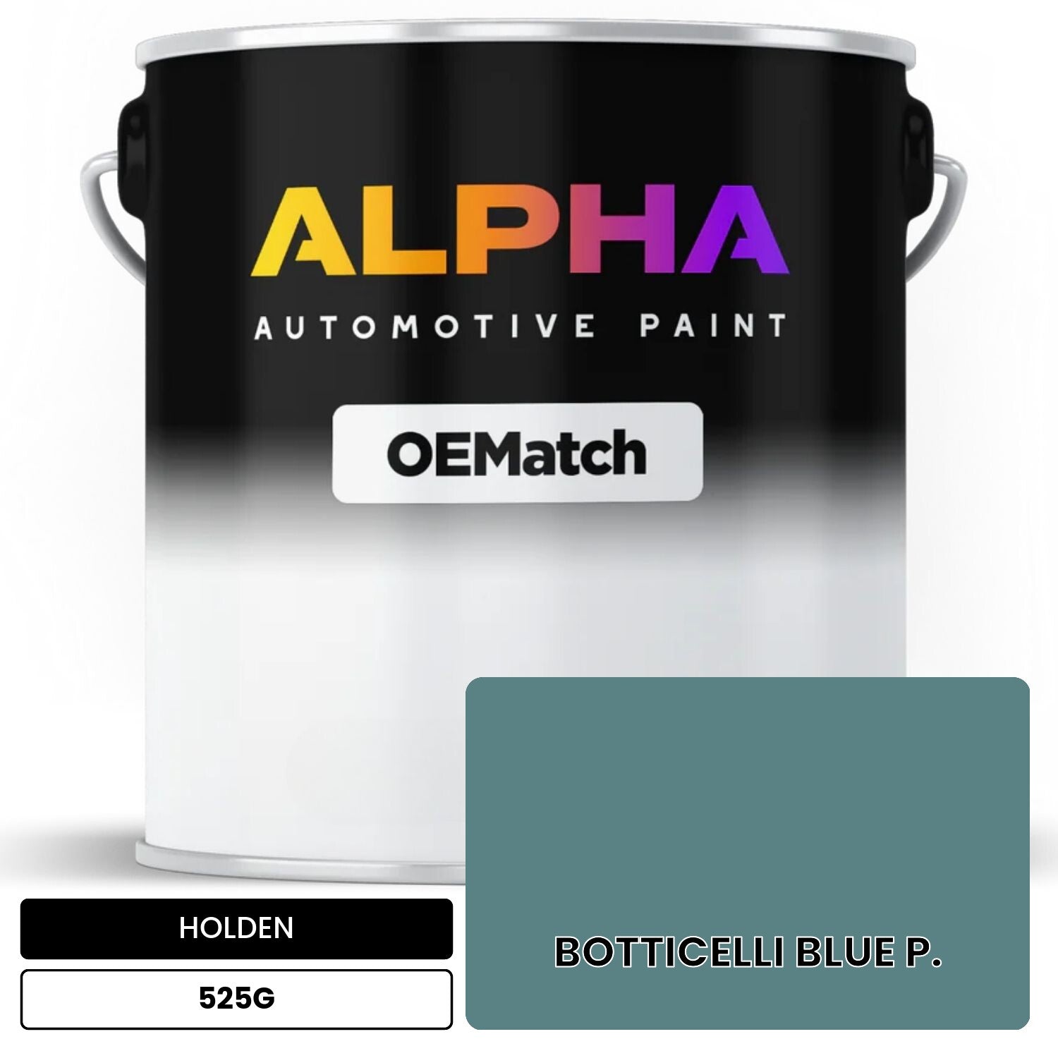 HOLDEN BOTTICELLI BLUE P. 525G OEMatch Basecoat