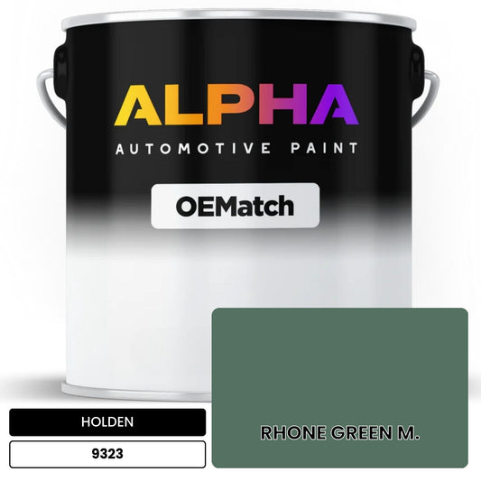 HOLDEN RHONE GREEN M. 9323 OEMatch Basecoat