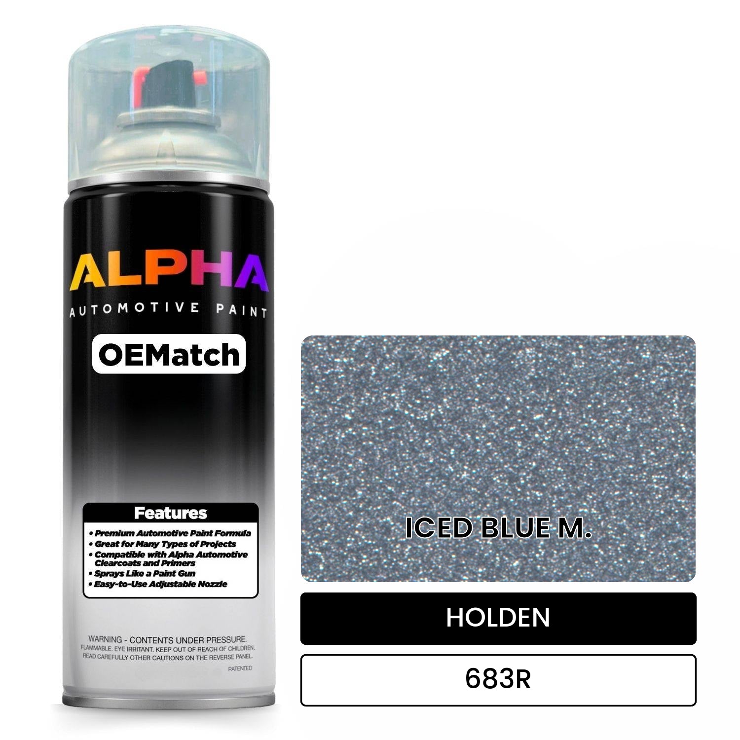 HOLDEN ICED BLUE M. 683R OEMatch Spraycan