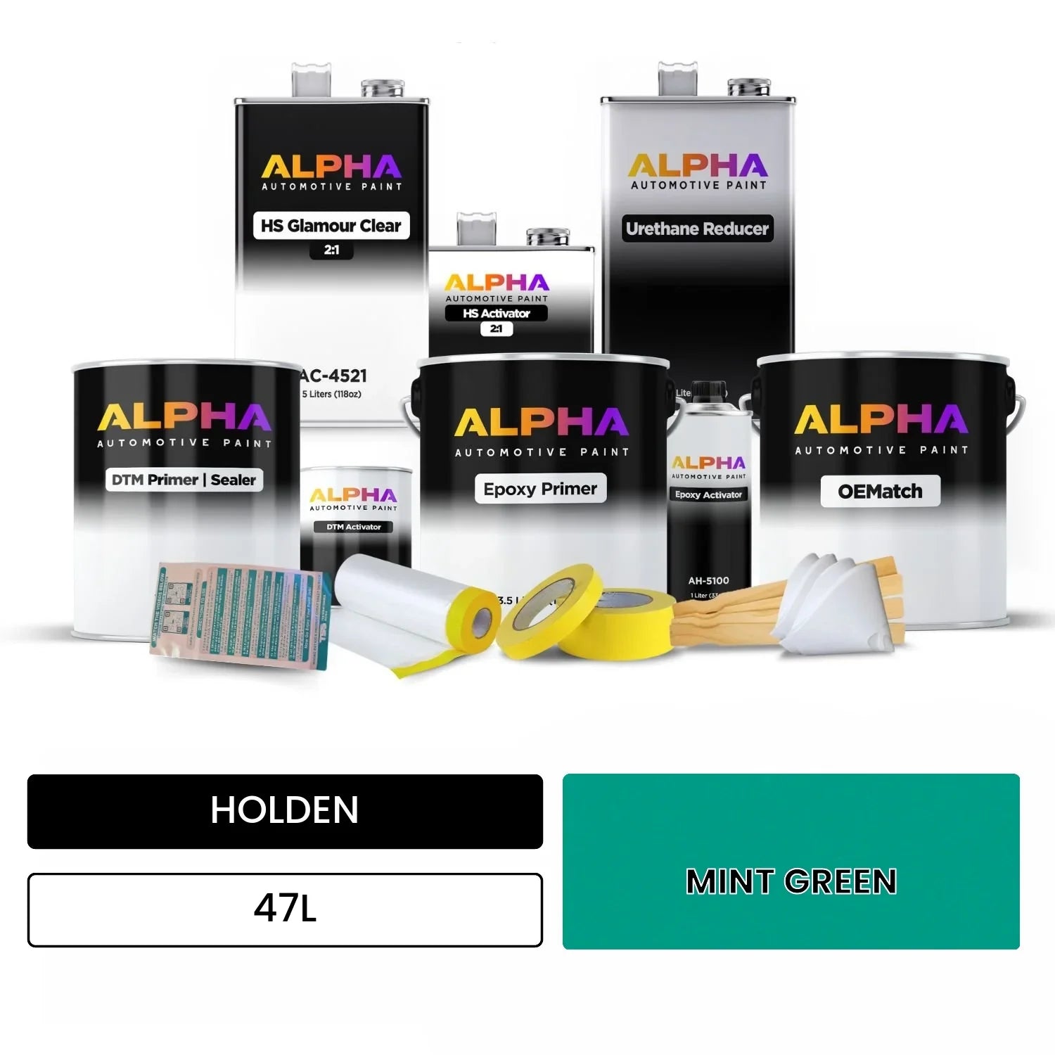 HOLDEN MINT GREEN 47L OEMatch Vehicle Paint Kit