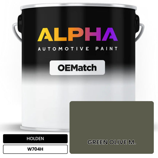 HOLDEN GREEN OLIVE M. W704H OEMatch Basecoat