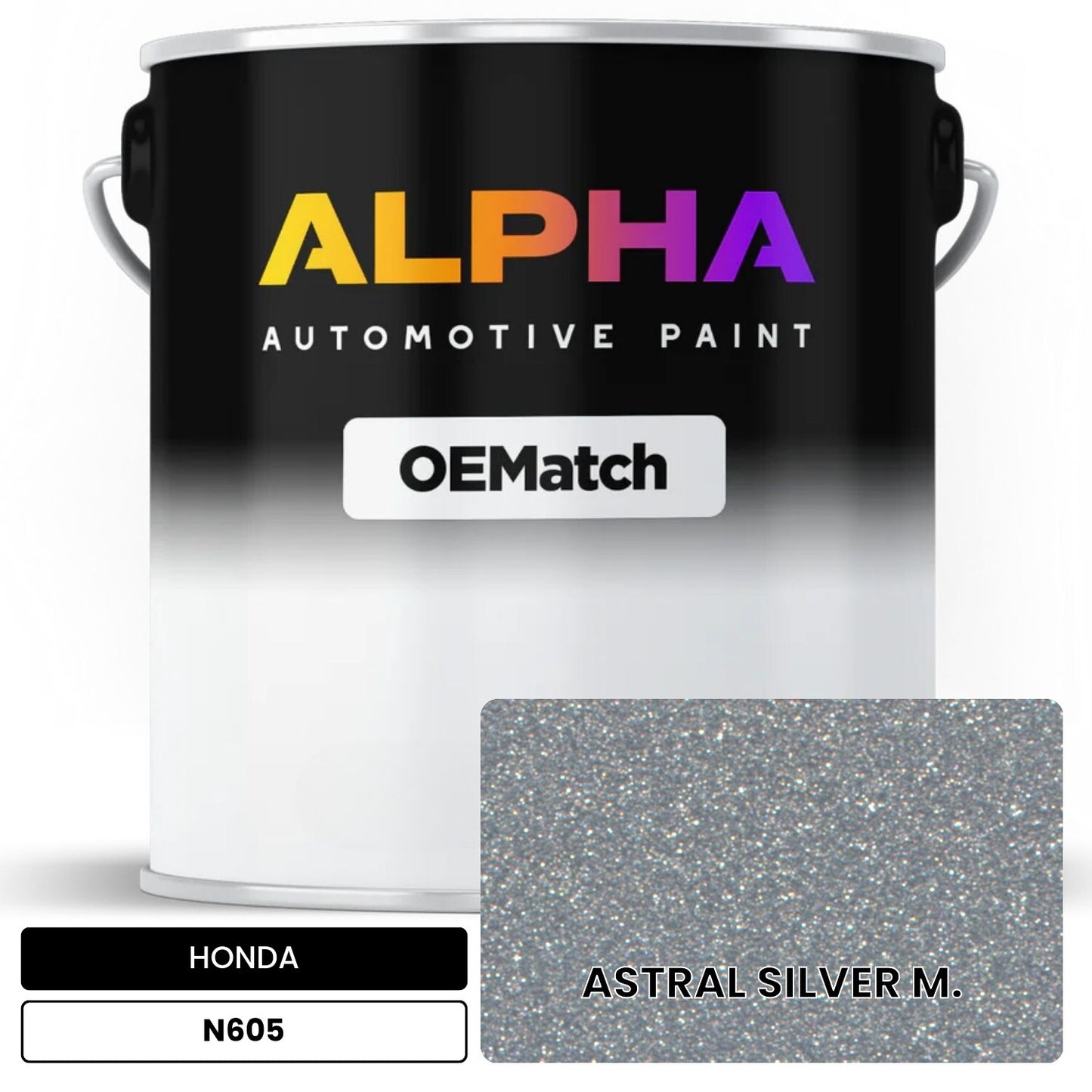 HONDA ASTRAL SILVER M. N605 OEMatch Basecoat