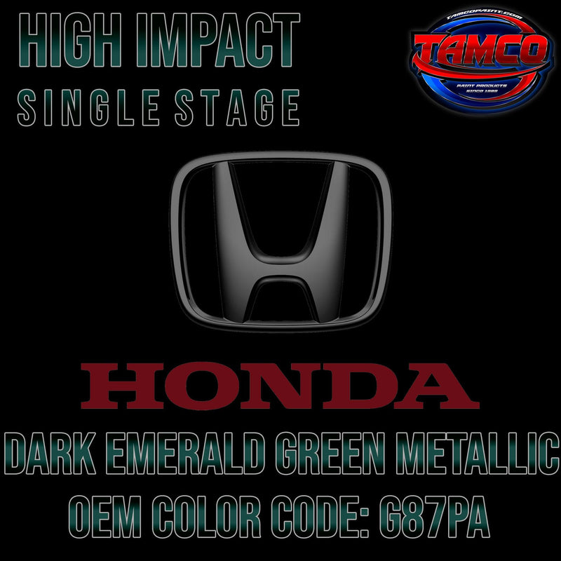 Honda Dark Emerald Green Metallic | G87PA | 1998-2002 | OEM Basecoat - The Spray Source - Tamco Paint Manufacturing